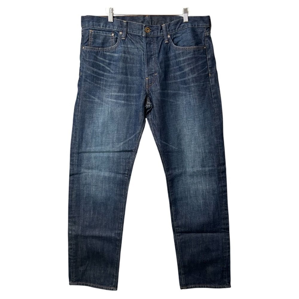 & Denim Straight Leg Blue Jeans Size 36